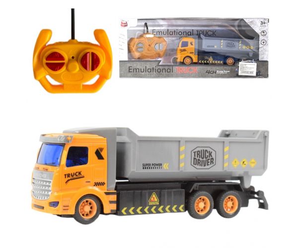 RC Camion de construcție basculant cu telecomandă cu lumină 1/48 27MHz 20cm