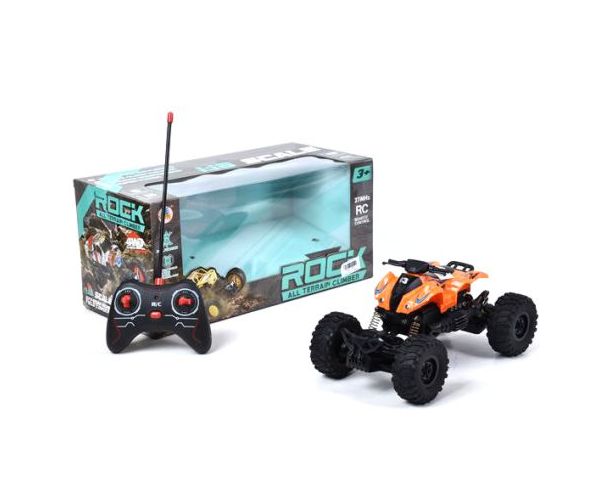 RC Távirányítós Crawler Quad fénnyel 1/24
