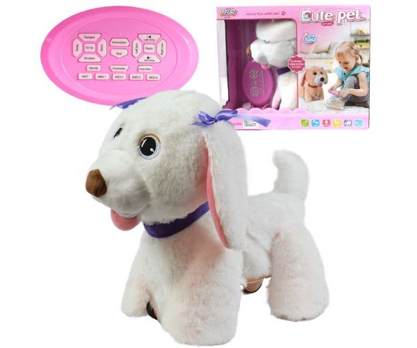 RC Cute Pet: Távirányítós interaktív plüss Labrador kutya kiegészítőkkel 2.4GHz 40cm