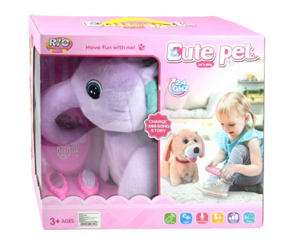 RC Cute Pet: Távirányítós interaktív plüss elefánt kiegészítőkkel 2.4GHz 40cm
