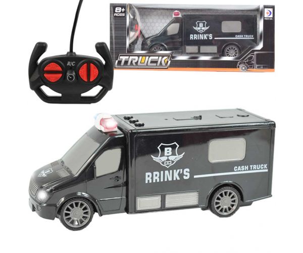 RC Távirányítós pénzszállító furgon fényeffektekkel 1/30-as méretarány 20cm