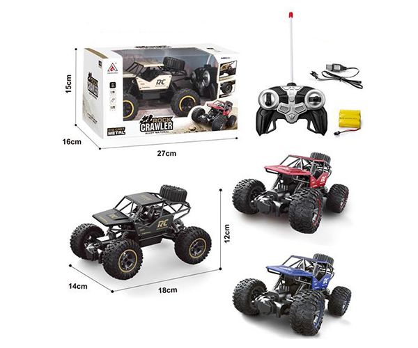 RC Jeep 27MHz alpinist cu telecomandă 1/18 în două variante