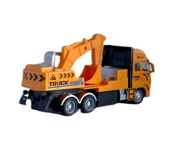 RC Távirányítós építőipari markoló vagy daruskocsi munkagép fénnyel kétféle változatban 27MHz 1/36-os méretarány 20cm