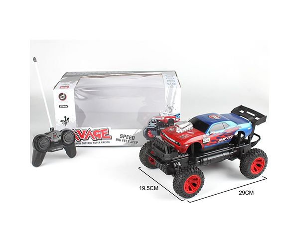 RC Off-Road távirányítós Charger izomautó fénnyel 27 MHz 1/14