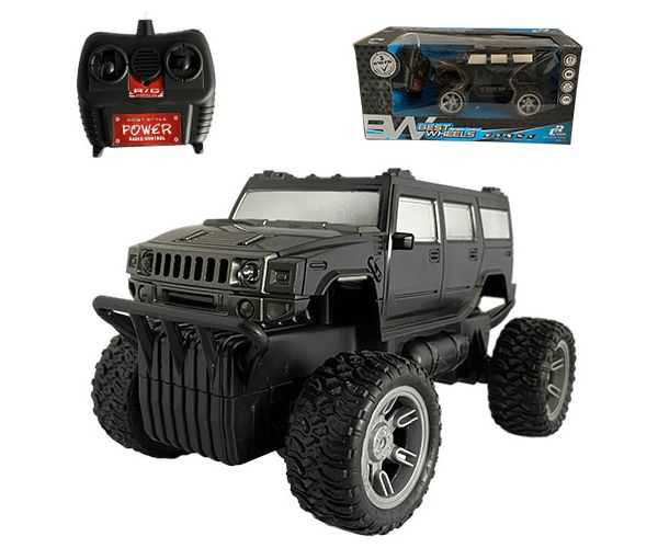 RC Off-Road Hummer cu lumină 27 MHz 22cm scară 1/14 în două versiuni