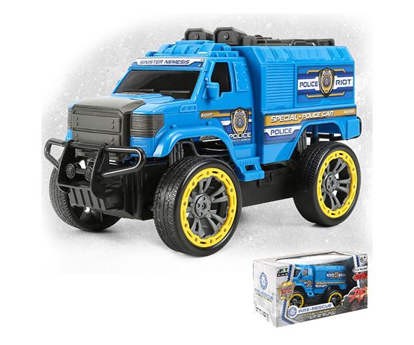 RC Távirányítós Off-Road rendőrségi járgány 4 különböző funkcióval