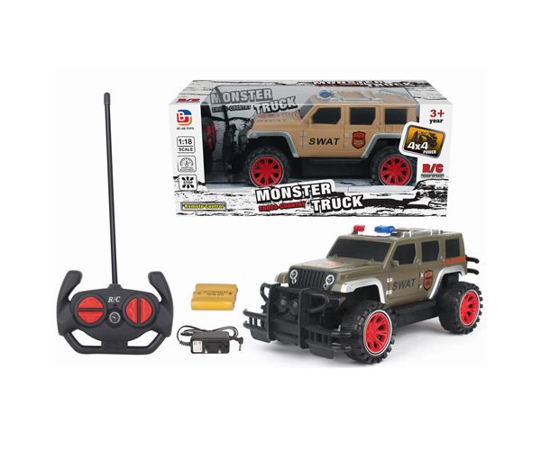 RC SWAT távirányítós terepjáró négy funkcióval 1/18