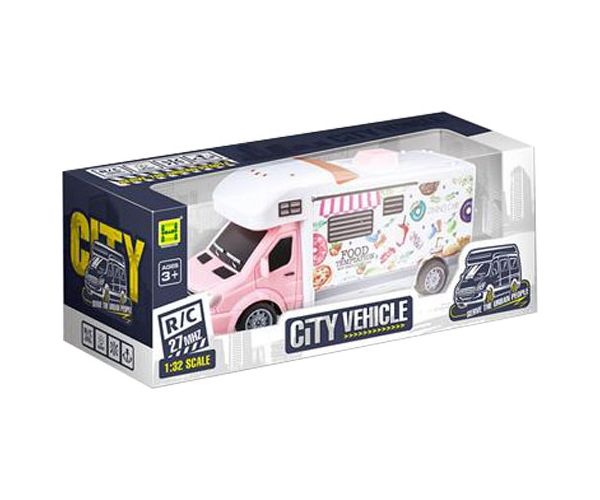 RC vehicul transport mâncare cu telecomandă și lumini 27MHz 1/32