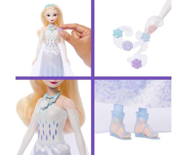 Regatul de Gheață: Surpriză cu cristale de gheață - Păpușa Elsa - Mattel