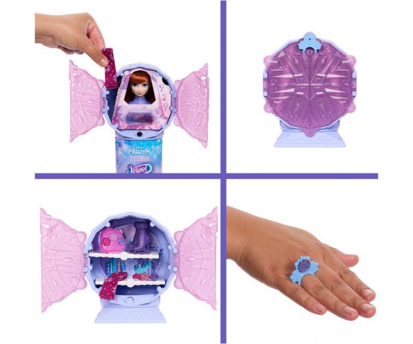 Regatul de Gheață - Surpriză Cristal de Gheață - Anna în Ținutul Înghețat 2 în Rochie - Mattel