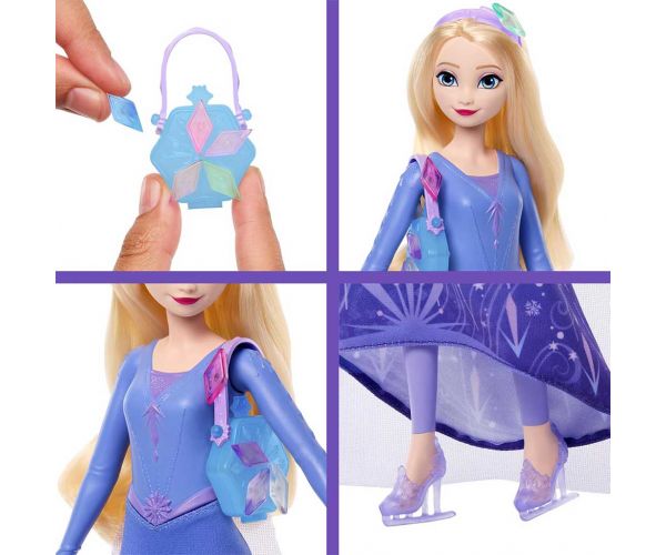 Regatul de Gheață: Surpriză cu cristale de gheață - Elsa în rochie din Regatul de Gheață 2 - Mattel
