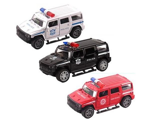Rescue Hummer mașinuță cu sunete și lumini 1/32 mai multe variante