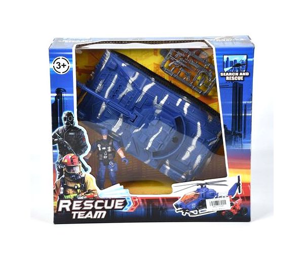 Rescue Team katonai játékszett tankkal
