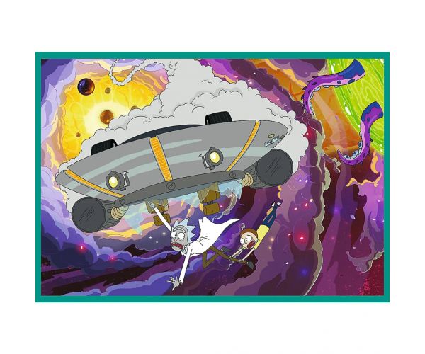 Rick și Morty Aventuri Nebune puzzle 4x250 piese - Trefl