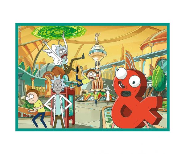Rick și Morty Aventuri Nebune puzzle 4x250 piese - Trefl