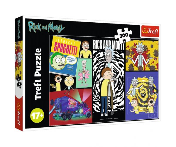 Rick și Morty Un loc ciudat în galaxie puzzle de 300 de piese - Trefl