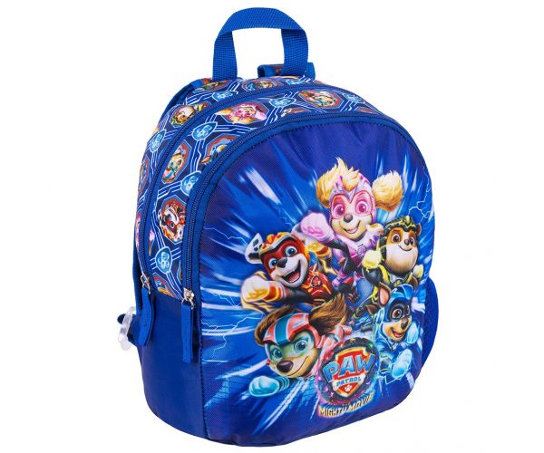 Rucsac albastru pentru grădiniță Patrula Cățelușilor 27x23x8cm