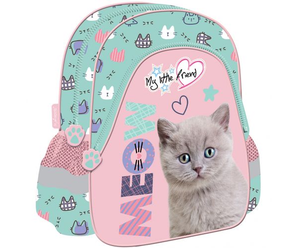 Rucsac de grădiniță cu pisicuță My Little Friend Fluffy Kitty 28x25cm