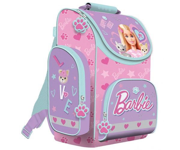 Rucsac ergonomic Barbie pentru școală, 35,5x27,5x16cm