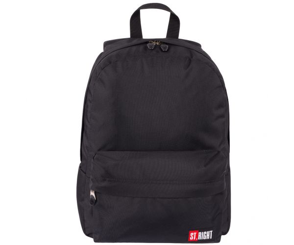 Rucsac școlar St.Right Black, BP33 40x31x17cm