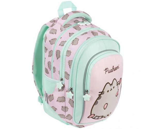 Rucsac școlar roz Pusheen, ghiozdan BPL58 40x29x19cm