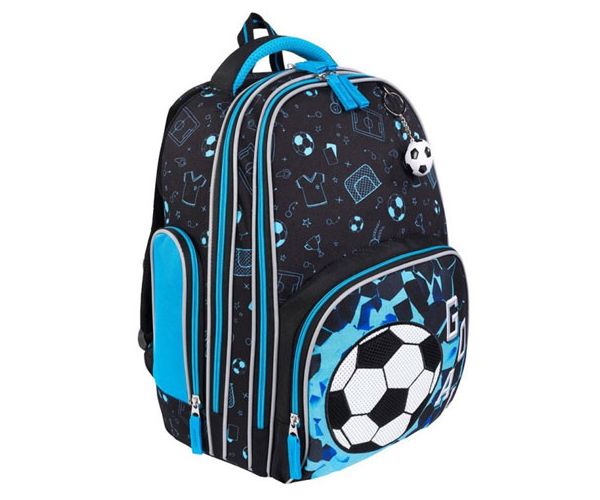 Rucsac ghiozdan cu două compartimente premium Fotbal 37x20x31cm