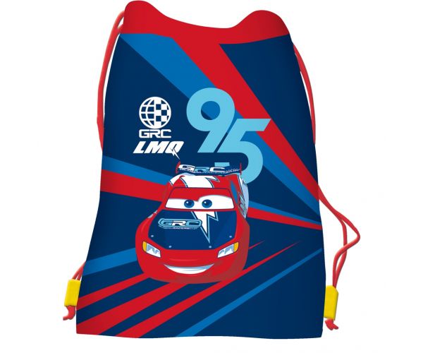 Săculeț sport Cars Fulger McQueen, dimensiuni 34x43 cm
