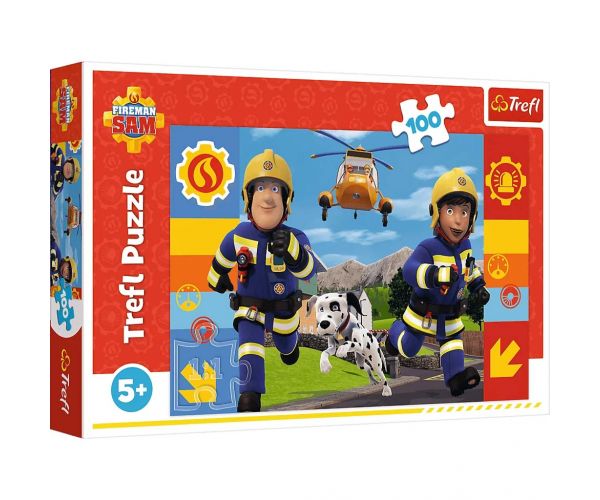 Sam, pompierul - puzzle de 100 piese - Trefl