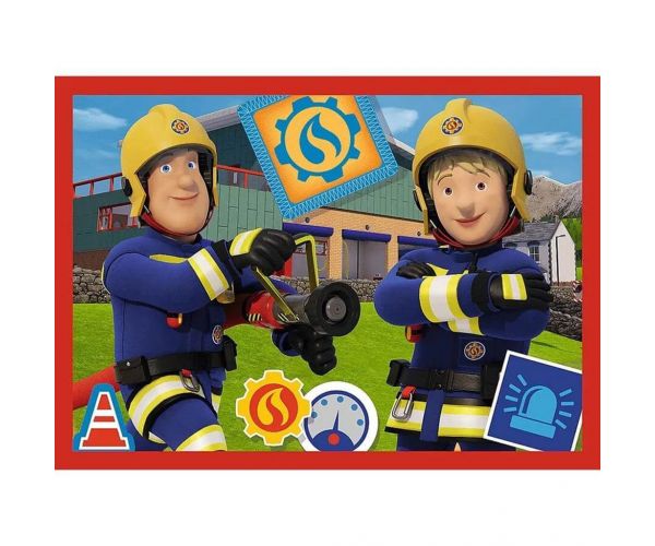 Sam pompierul 4 în 1 puzzle de 12-15-20-24 piese - Trefl