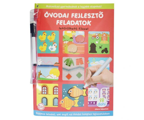Sarcini de dezvoltare pentru grădiniță cu marker lavabil - D-Toys