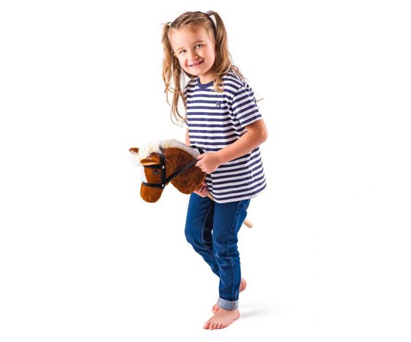 Scarlet, cal de joacă (hobby horse) maro deschis - Woodyland