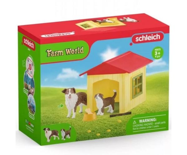 Schleich: Farm World - Set de casă prietenoasă pentru câini (42573)