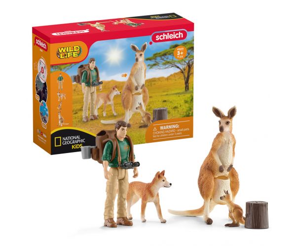 Schleich: Wild Life - Set figurine aventură cangur (42550)