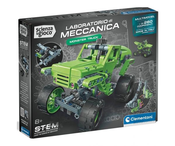 Science & Play: Atelier mecanic - Set de construcție Monster Truck - Clementoni
