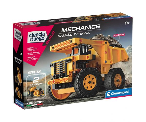 Science & Play: Mehanics Set de construcție cu vagonet de mină - Clementoni