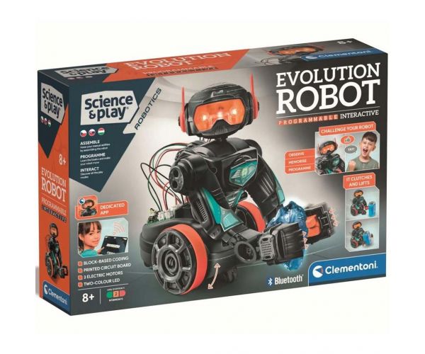 Science & Play: Robot de evoluție - Robot de jucărie programabil - Clementoni