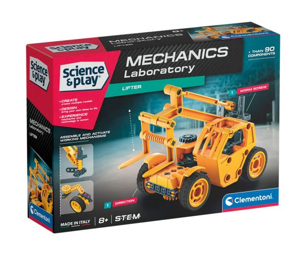 Science & Play: Set de construcție Mașină de ridicat - Clementoni