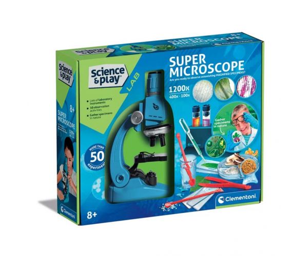 Science & Play: 1200x szuper mikroszkóp építőkészlet - Clementoni