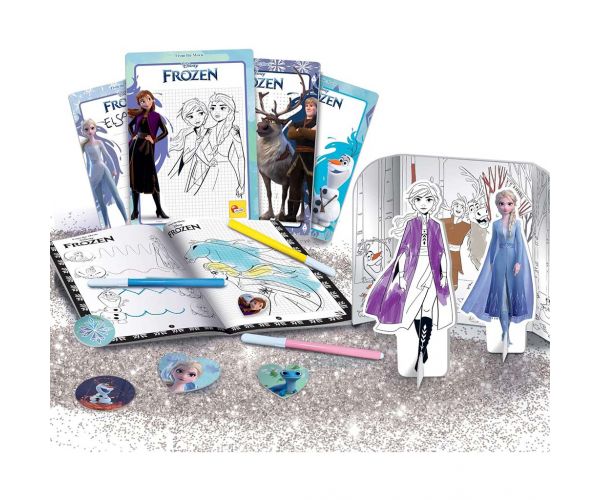 Școala de desen Frozen în rucsac - Lisciani