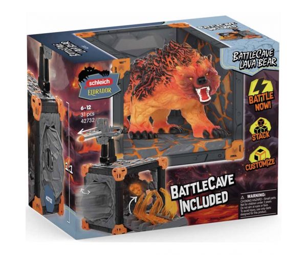 Schleich: Eldrador Peștera de Luptă – Set de joacă Urs de Lavă (42732)