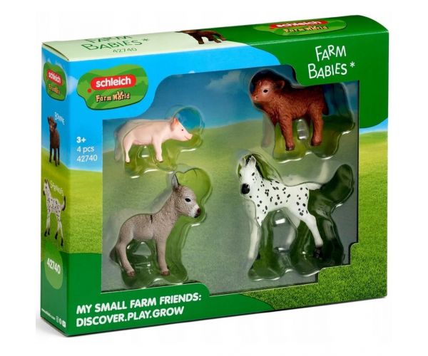 Schleich: Farm World Pui de animale de fermă – set de 4 figurine (42740)