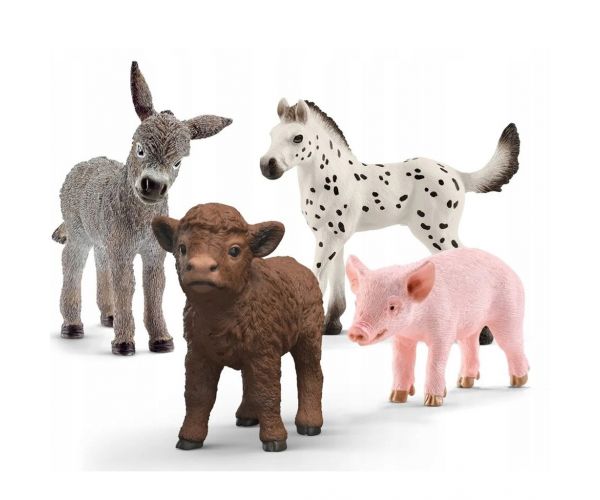 Schleich: Farm World Pui de animale de fermă – set de 4 figurine (42740)