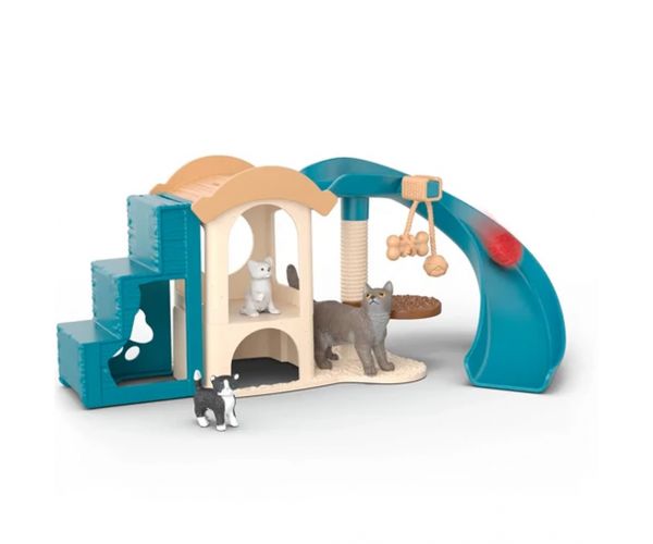 Schleich: Farm World Set de joacă cu căsuță pentru pisici (42764)