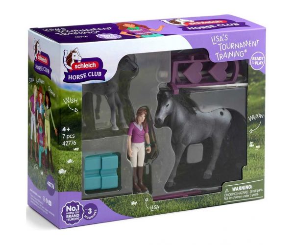 Schleich Horse Club: Set de joacă Antrenamentul de concurs al Lisei (42776)