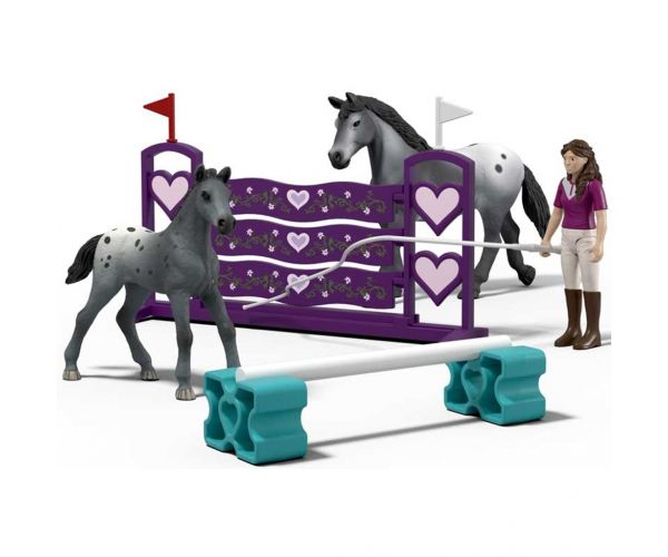 Schleich Horse Club: Set de joacă Antrenamentul de concurs al Lisei (42776)