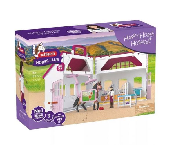 Schleich: Horse Club Spitalul vesel pentru cai set de joacă (42787)