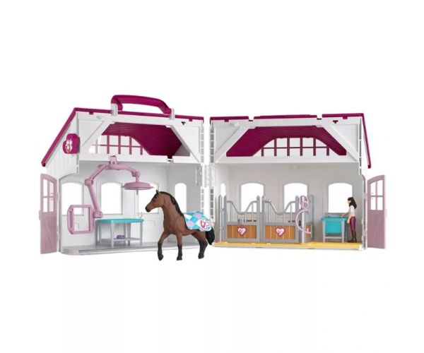 Schleich: Horse Club Spitalul vesel pentru cai set de joacă (42787)