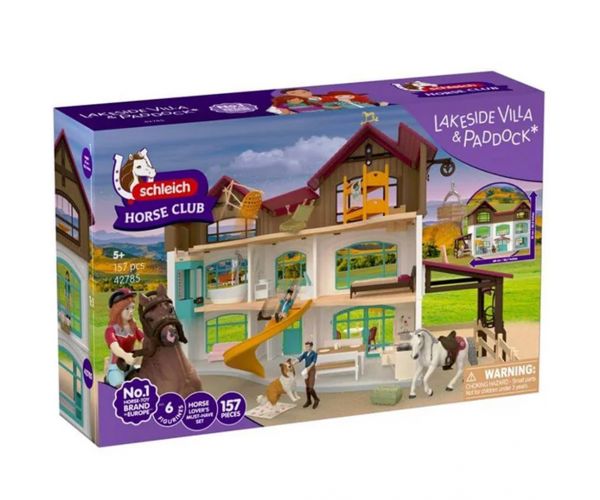 Schleich: Horse Club Vilă la malul lacului și grajd (42785)