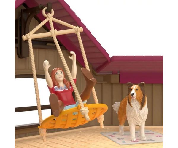 Schleich: Horse Club Vilă la malul lacului și grajd (42785)