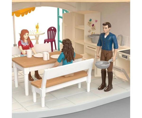 Schleich: Horse Club Vilă la malul lacului și grajd (42785)